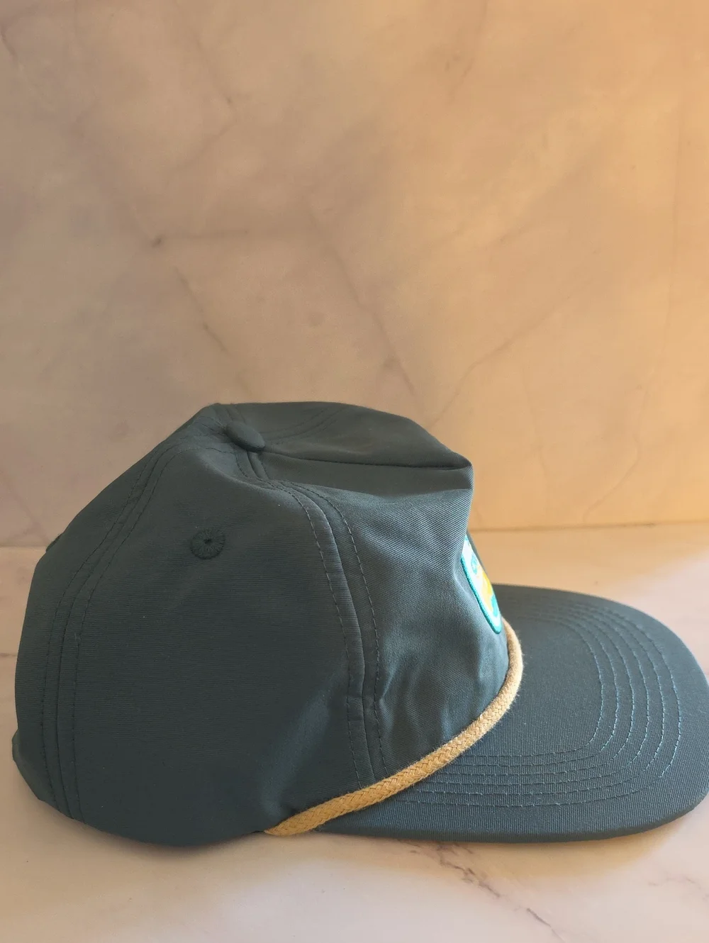 Sun Cruiser Teal Rope-Detail Cap
